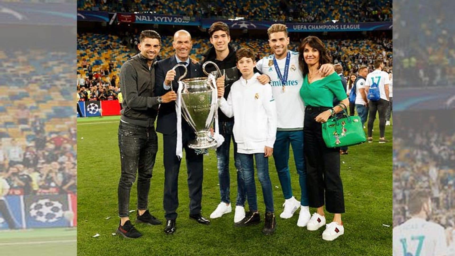 La familia de Zidane, siempre su gran apoyo