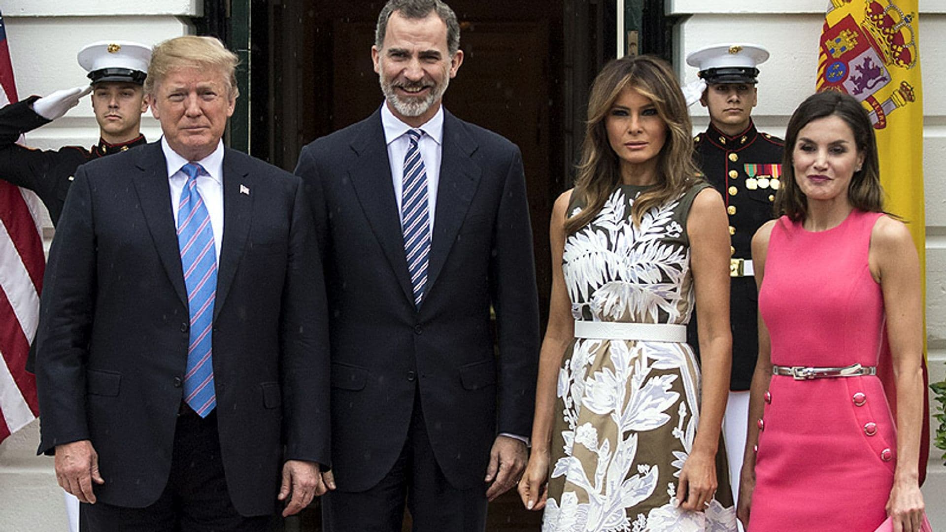 Así ha sido el esperado encuentro de los Reyes con Donald y Melania Trump en la Casa Blanca