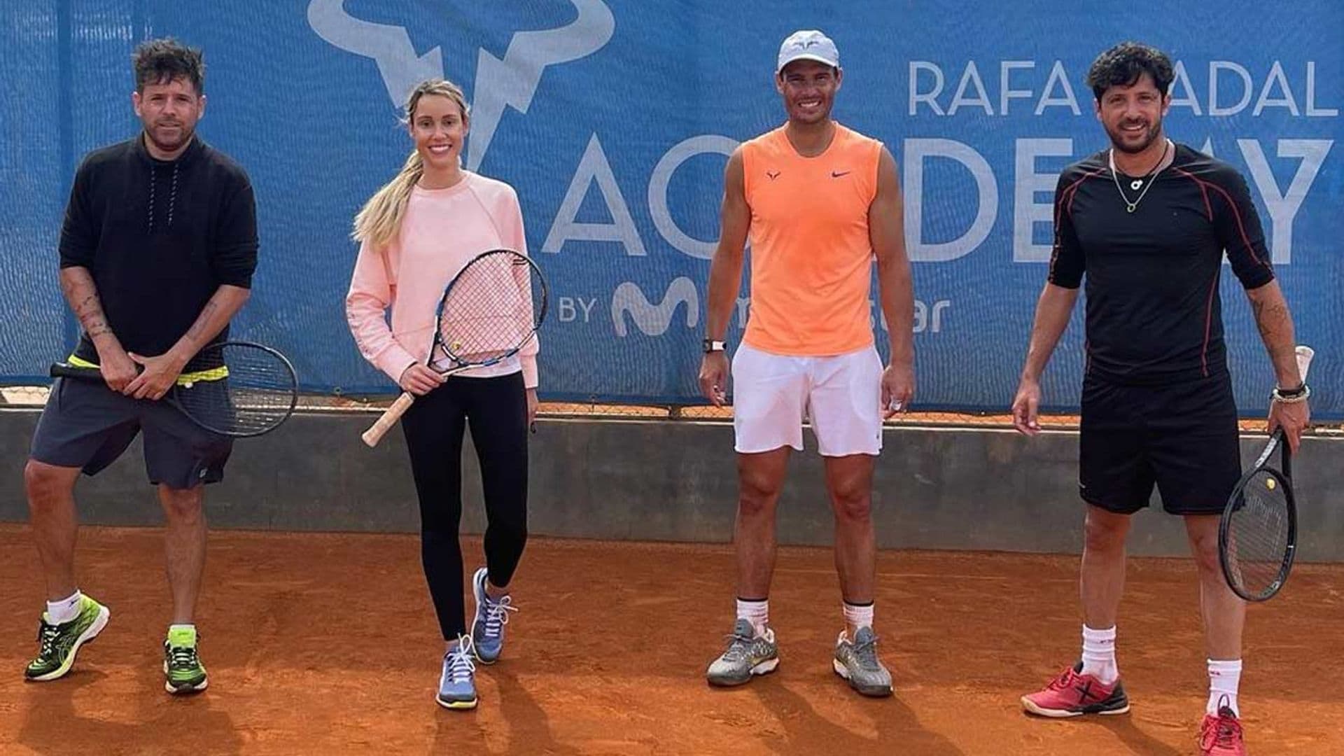 'Preparando el dobles de Roland Garros', el partido de Maribel y Rafa Nadal con Pablo López y su hermano
