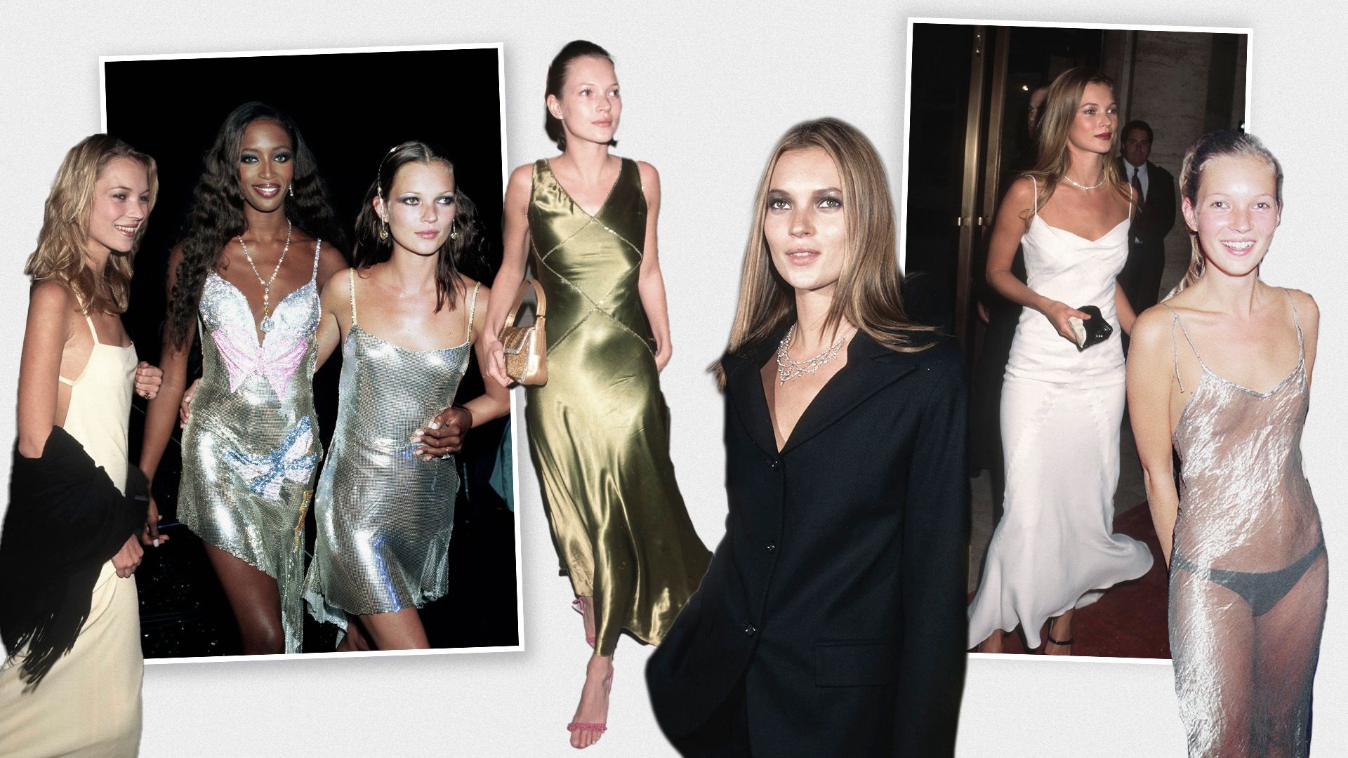 Los 8 looks de invitada con los que Kate Moss hizo historia en los noventa y hoy siguen inspirando