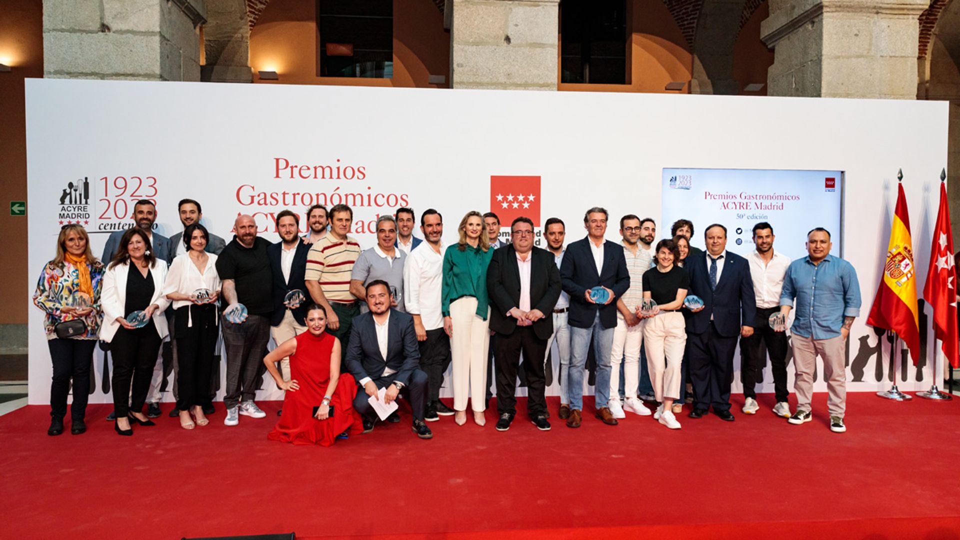 Mario Sandoval, Ugo Chan, Tripea y María José Huertas, Premios Gastronómicos de ACYRE Madrid