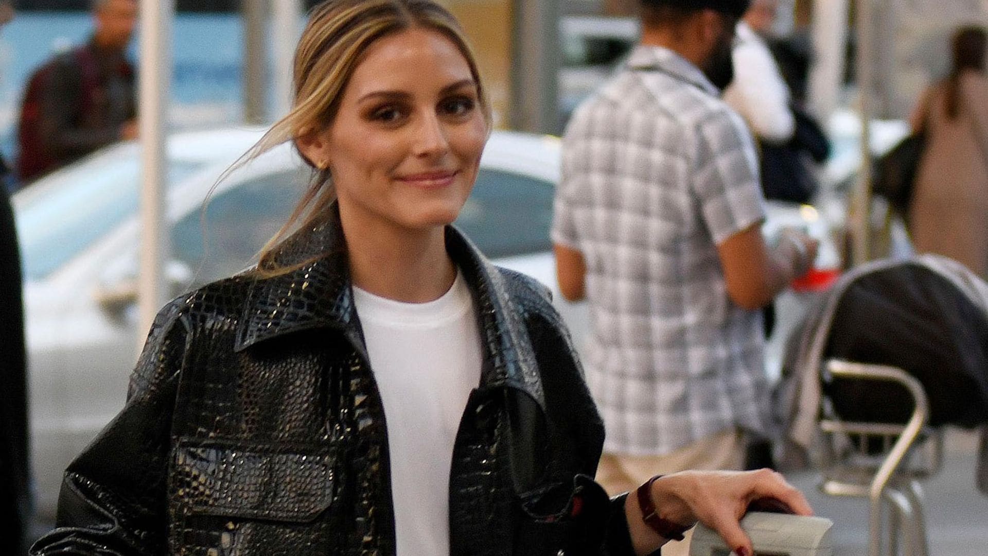 Olivia Palermo llega a Mallorca para asistir a la boda de Mafalda de Bulgaria