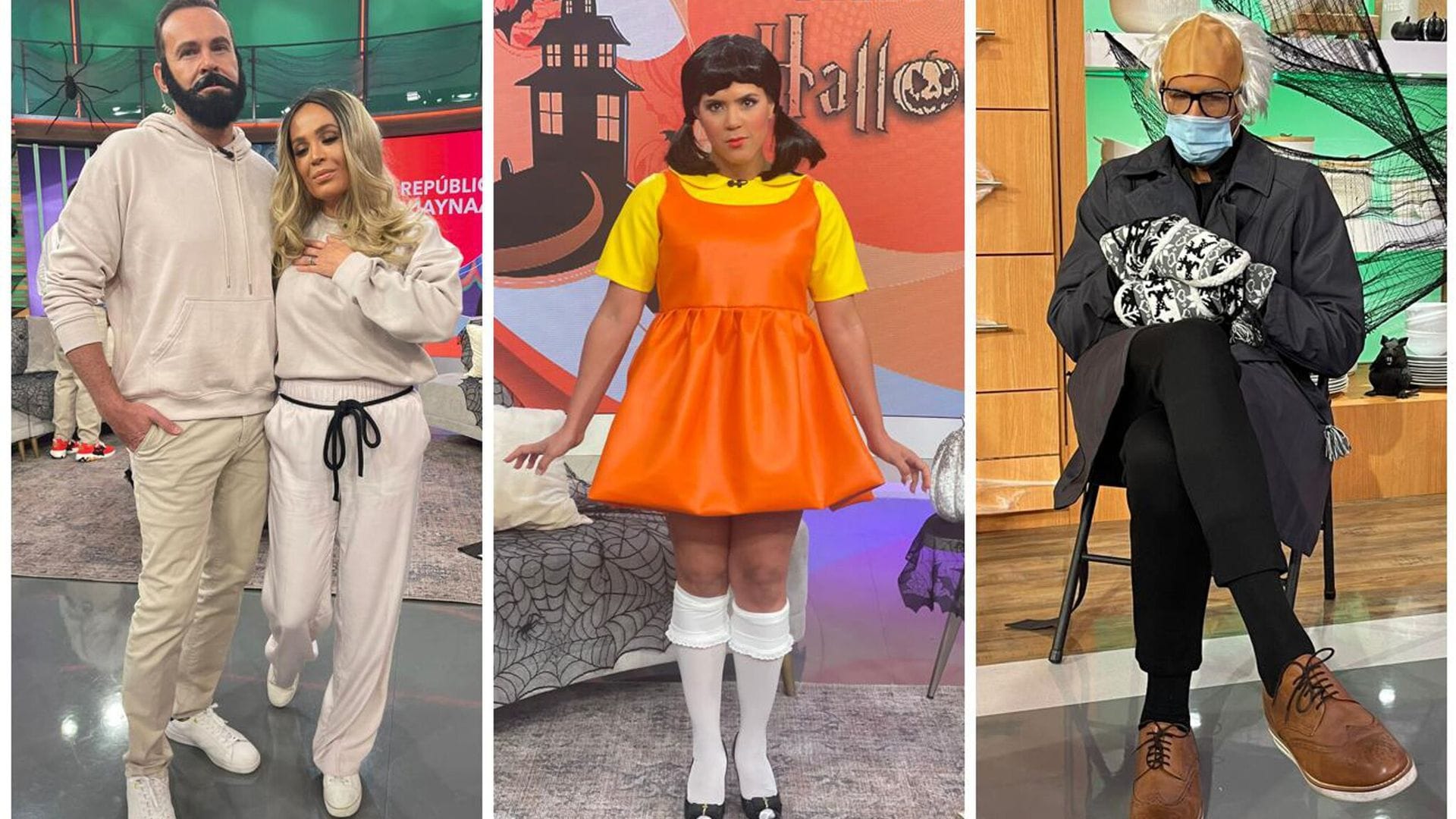 Los divertidos disfraces de los presentadores de Univision y Telemundo