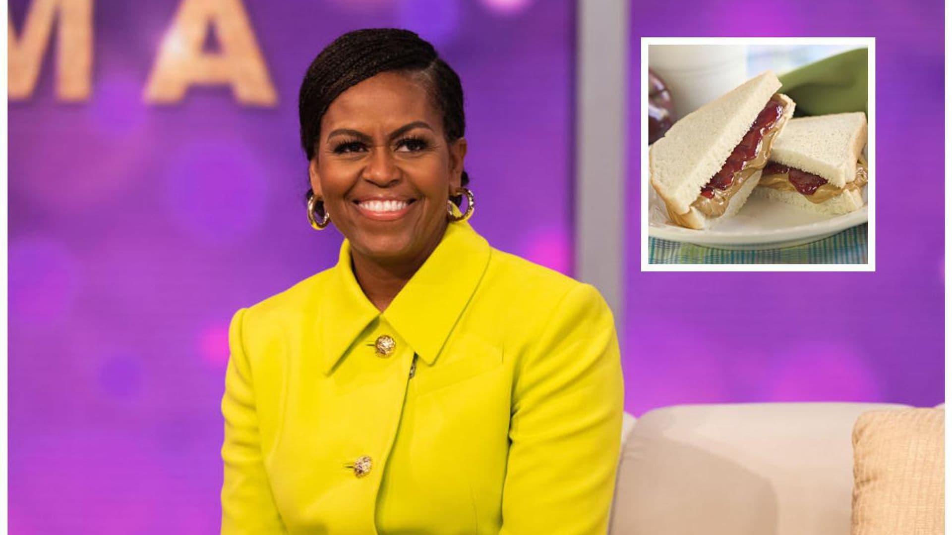 Michelle Obama: la fan número uno de los sándwiches de jalea y mantequilla de maní.