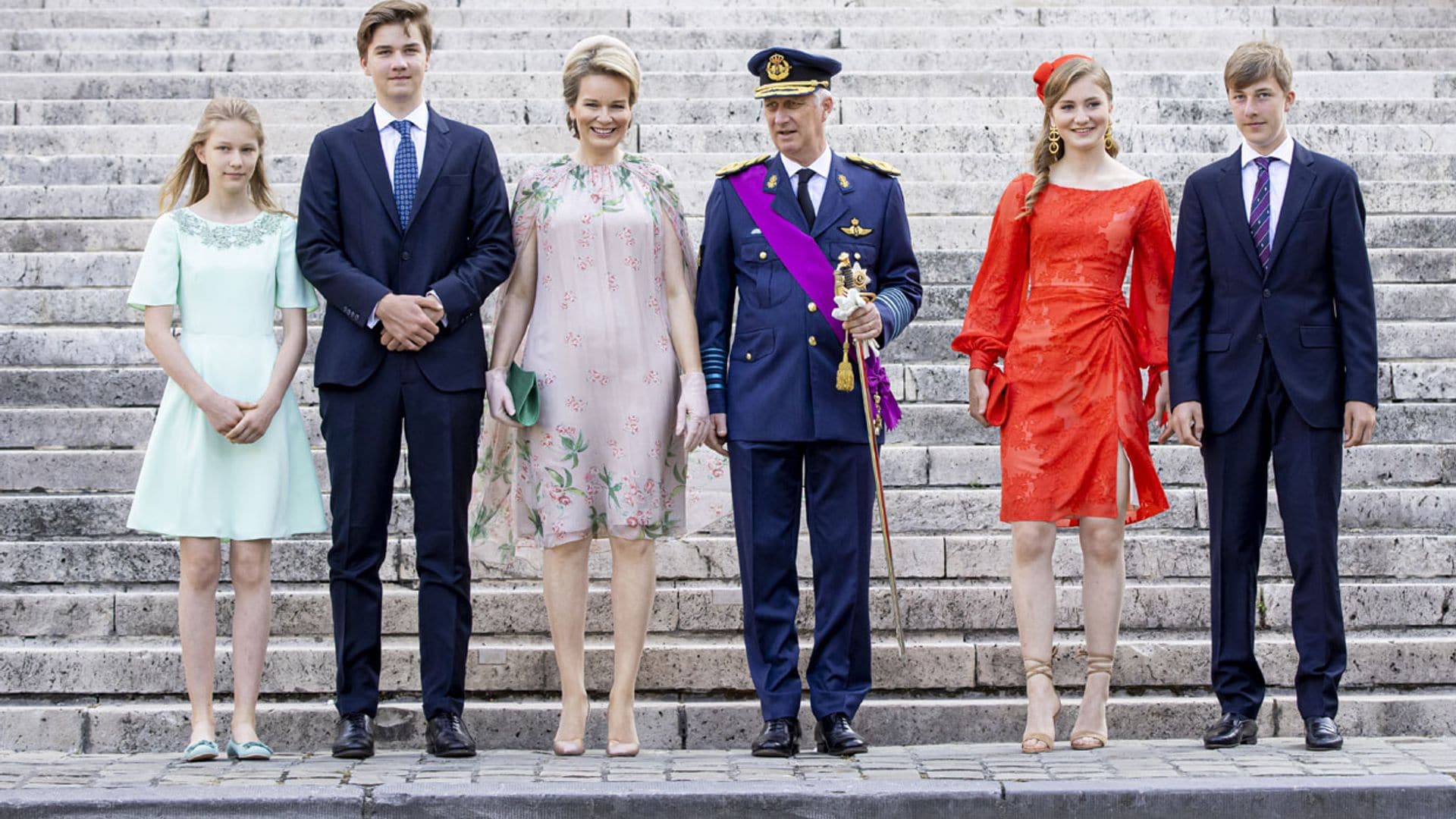 La Familia Real belga, con Elisabeth cada vez más protagonista, celebra el Día Nacional marcado por la pandemia