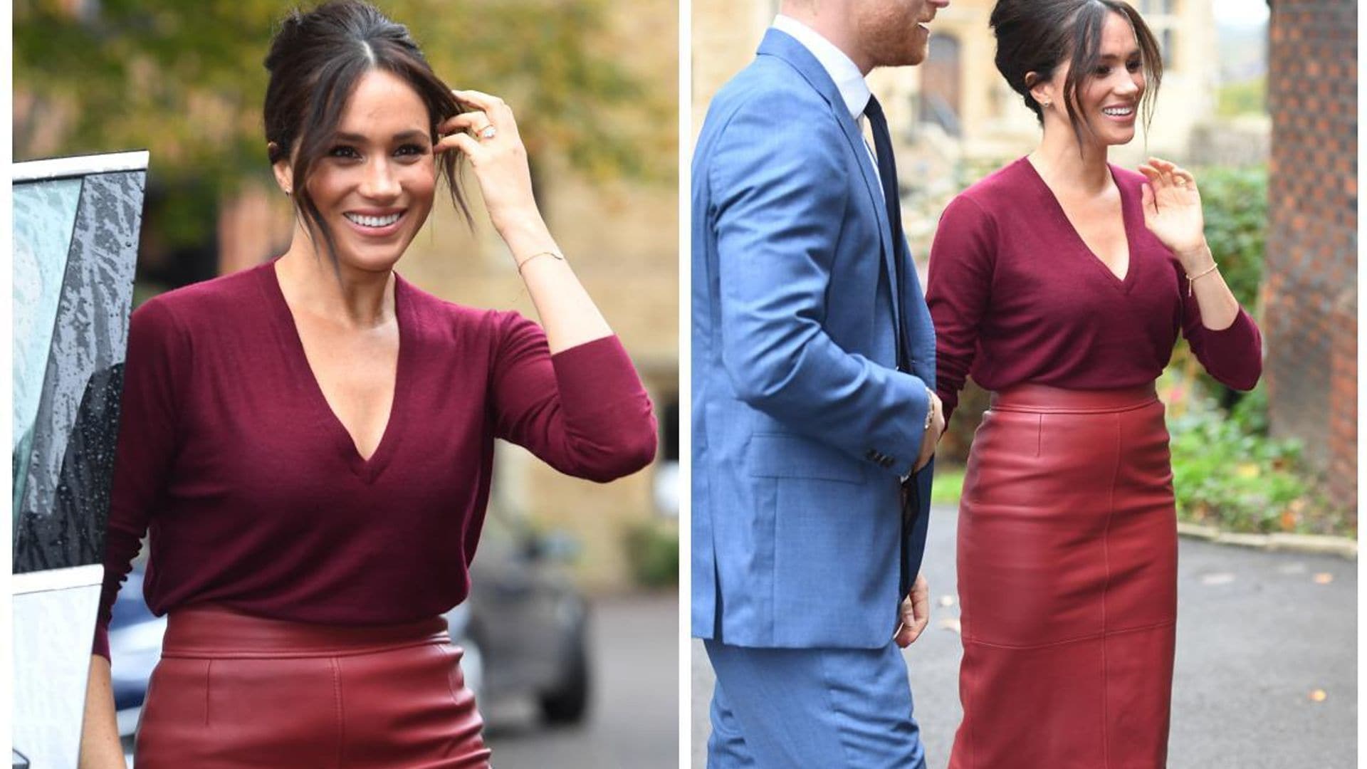 A lo Meghan Markle: 8 faldas de cuero para darle un toque chic a tus looks