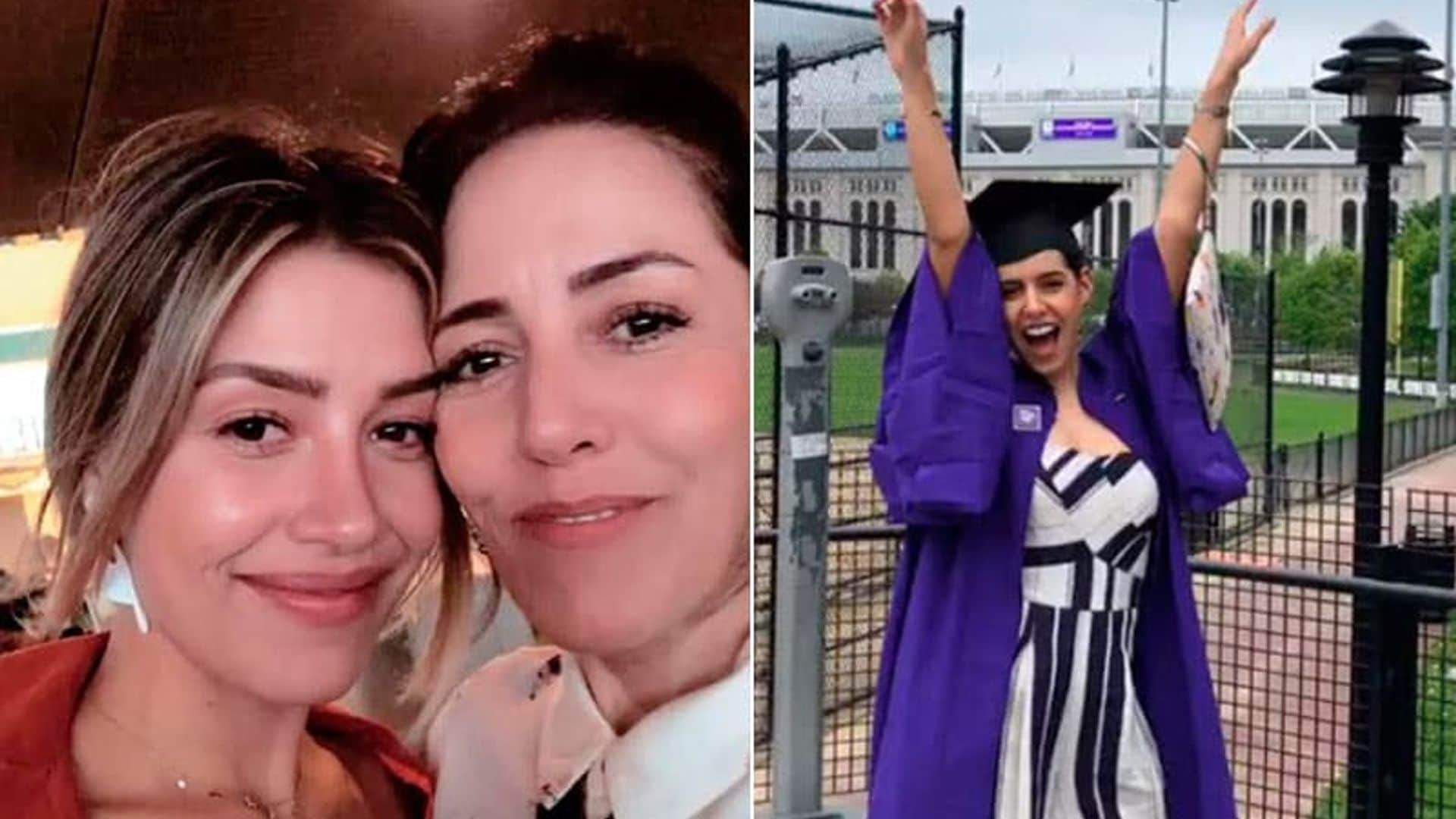 Michelle y Stephanie Salas celebran la graduación de Camila Valero