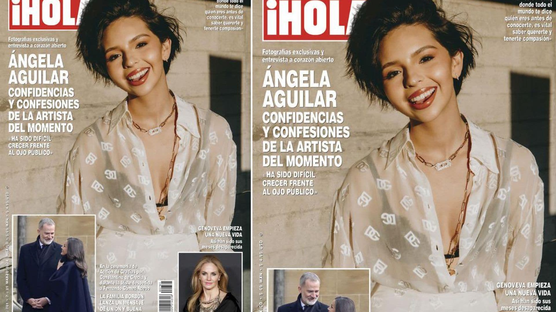 En ¡HOLA!, Ángela Aguilar, confidencias y confesiones de la artista del momento