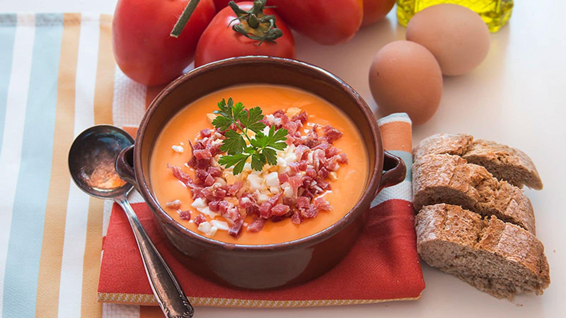 Salmorejo manchego en Thermomix