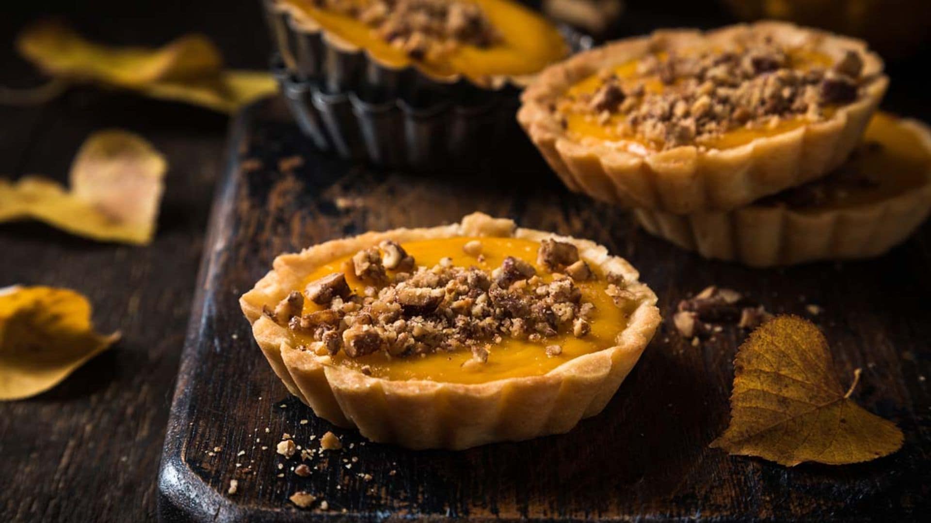 Tartaletas de calabaza con nueces