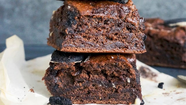 receta brownie oreo chocolate