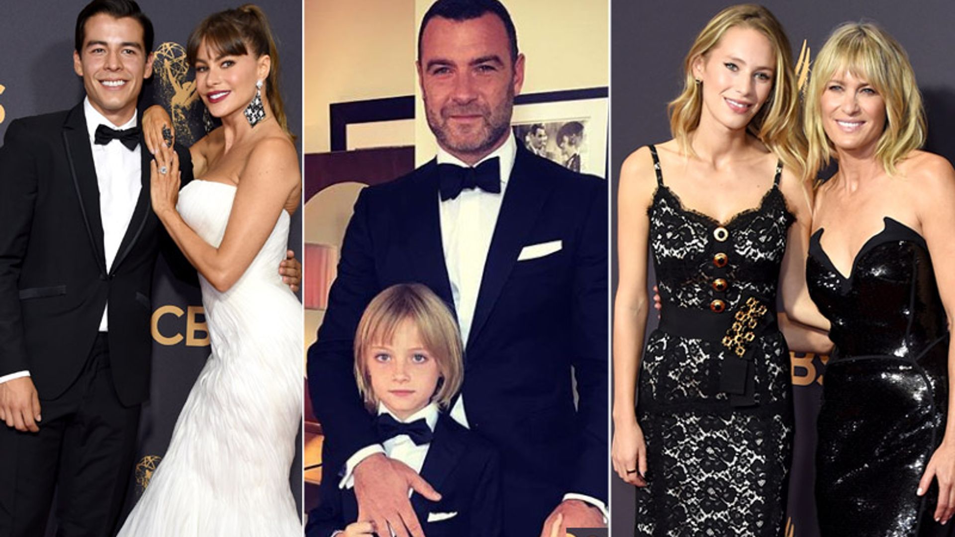 Sus hijos, los mejores aliados de Robin Wright, Sofía Vergara y Liev Schreiber en los Emmy