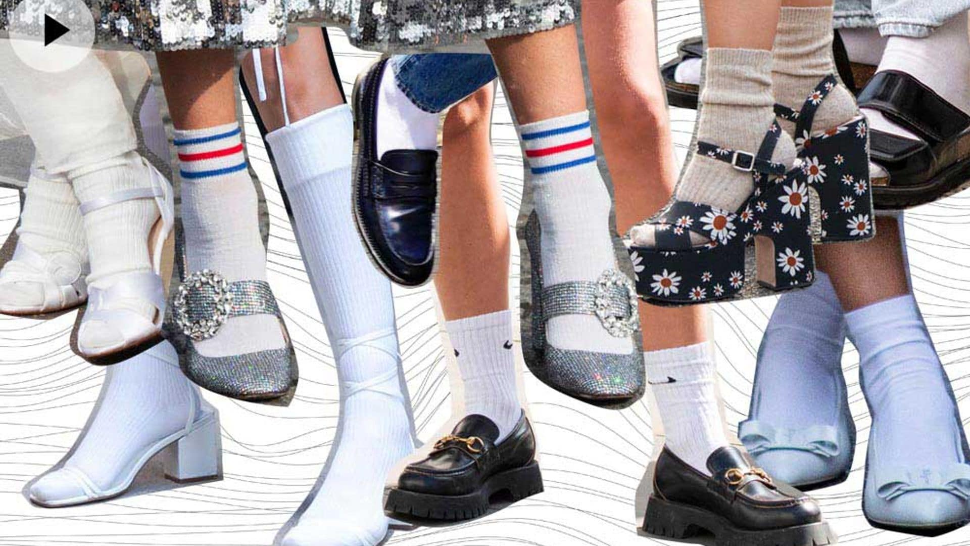 Calcetines blancos, el accesorio inesperado que transforma cualquier look