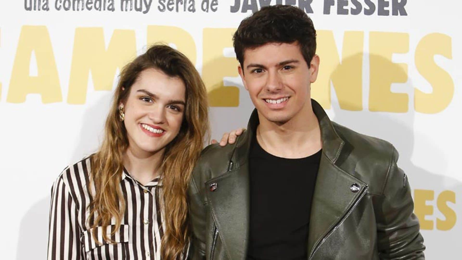 Amaia y Alfred, de OT, se van de estreno con la infanta Elena