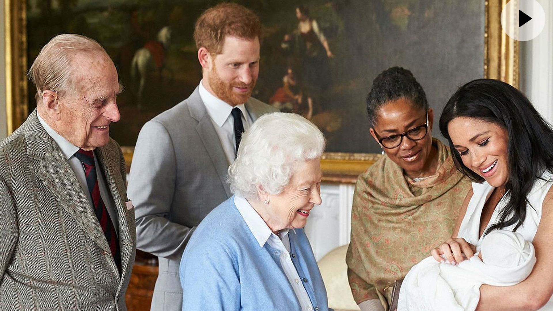 La reina Isabel II ya conoce a su bisnieto, el hijo de príncipe Harry y Meghan Markle