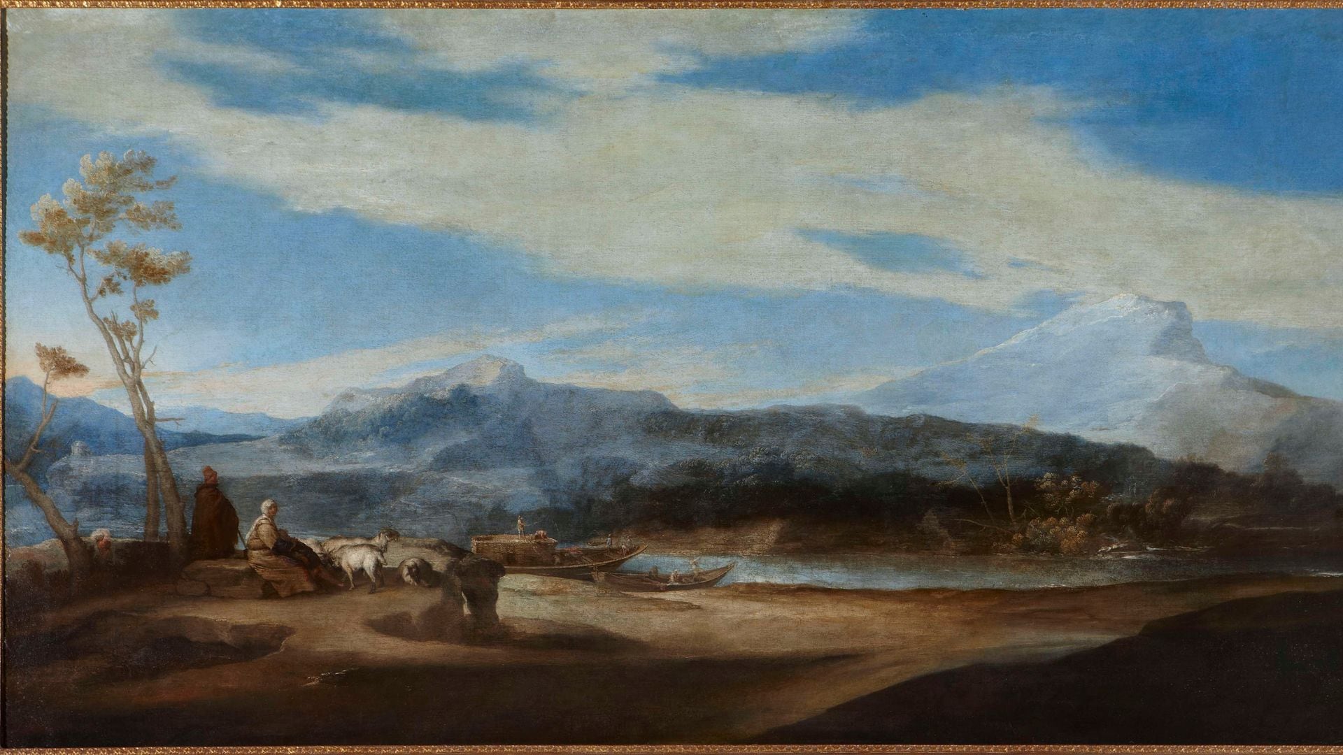 Paisaje con pastores de José de Ribera, Palacio de Monterrey de Salamanca