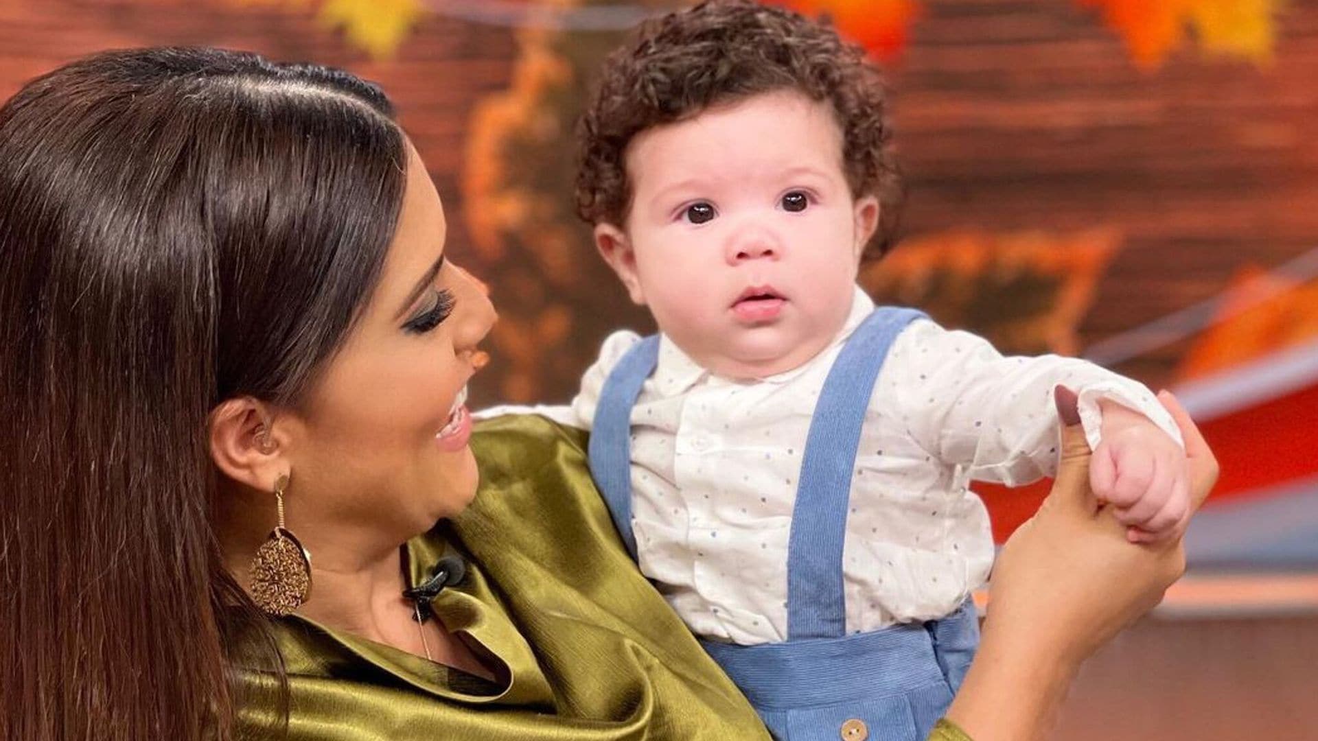 Gennaro, el bebé de Francisca Lachapel, hace su debut en TV