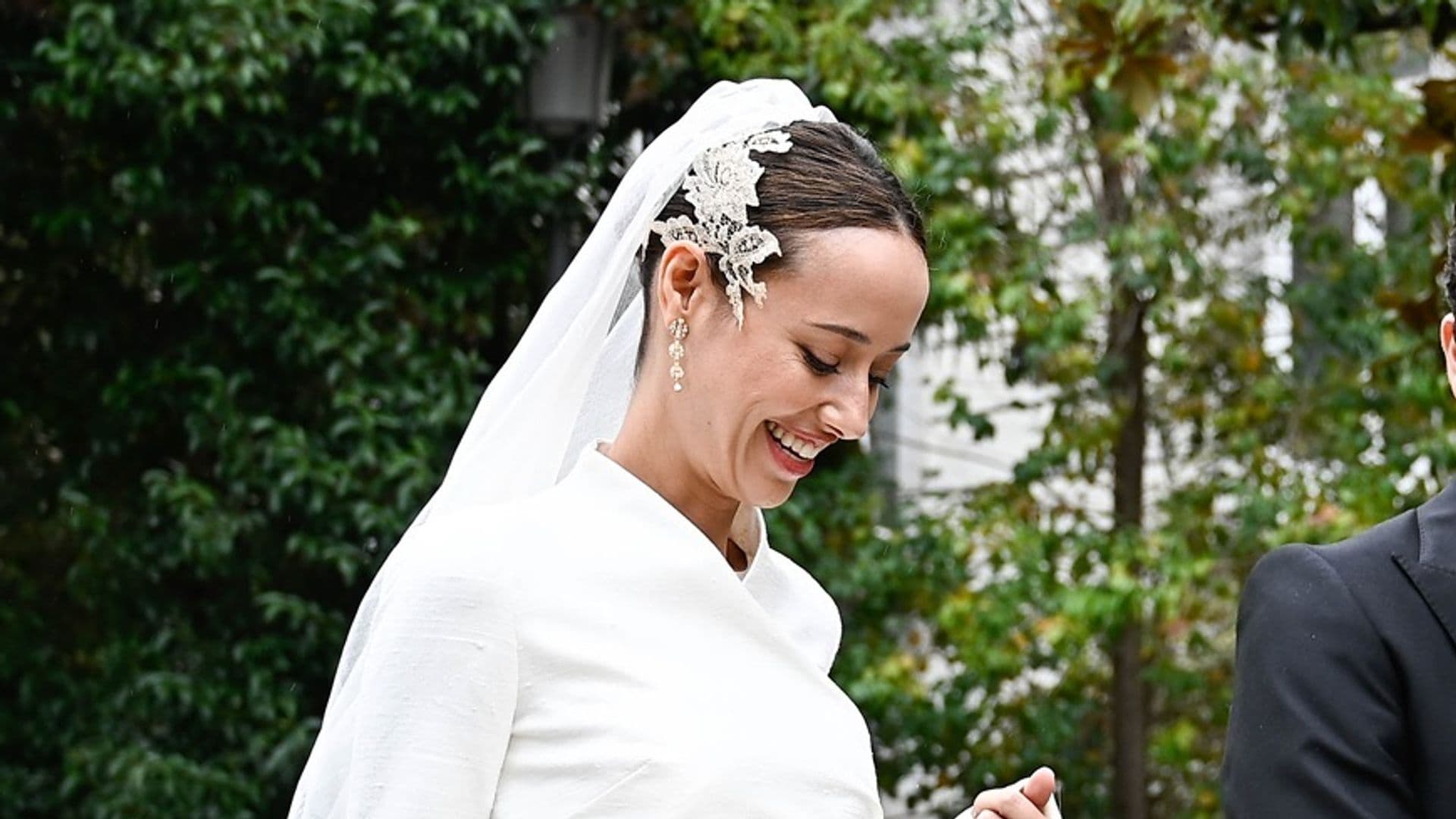 Todos los detalles del look nupcial de Nerea Zabala en su boda con Ignacio Ruiz-Gallardón