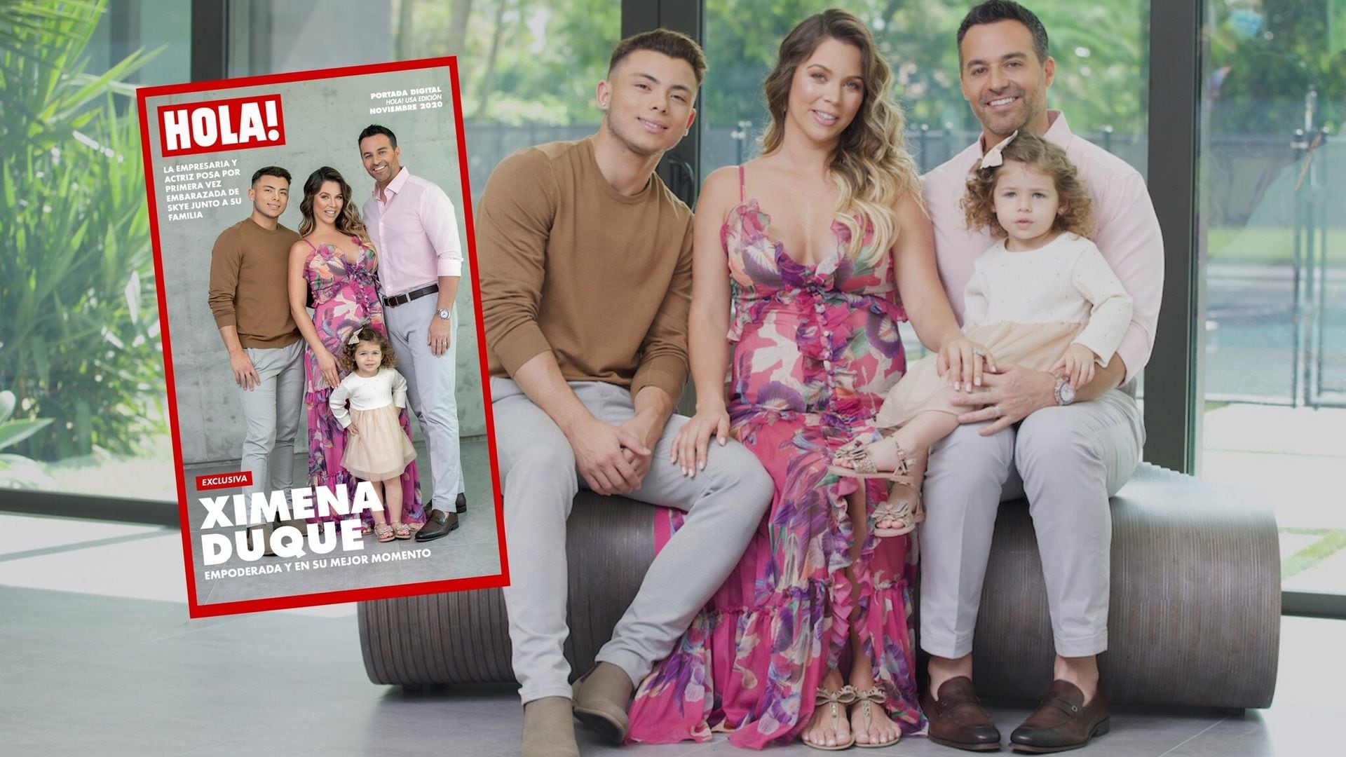 En exclusiva, Ximena Duque posa por primera vez y nos presume su tercer embarazo en familia