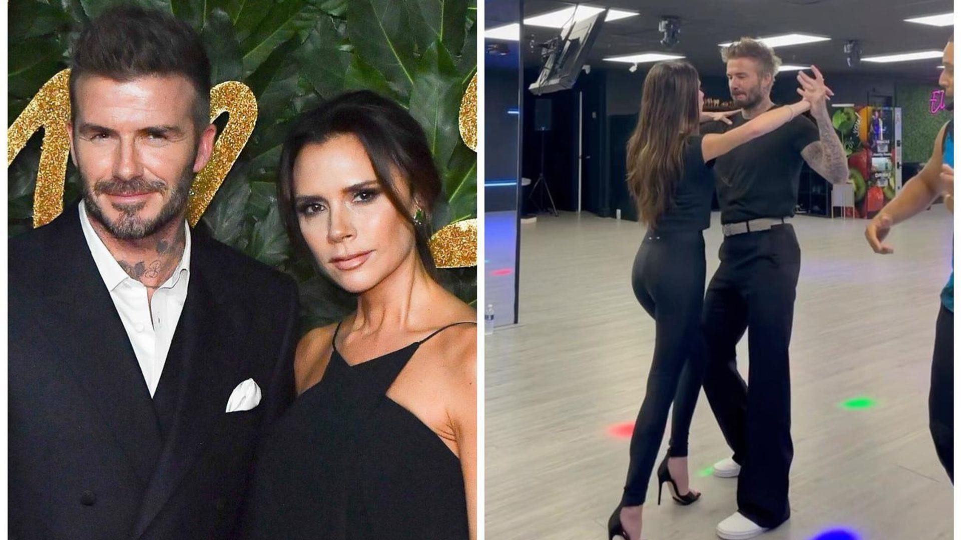 Victoria y David Beckham causan sensación bailando salsa y le envían un mensaje a Marc Anhtony