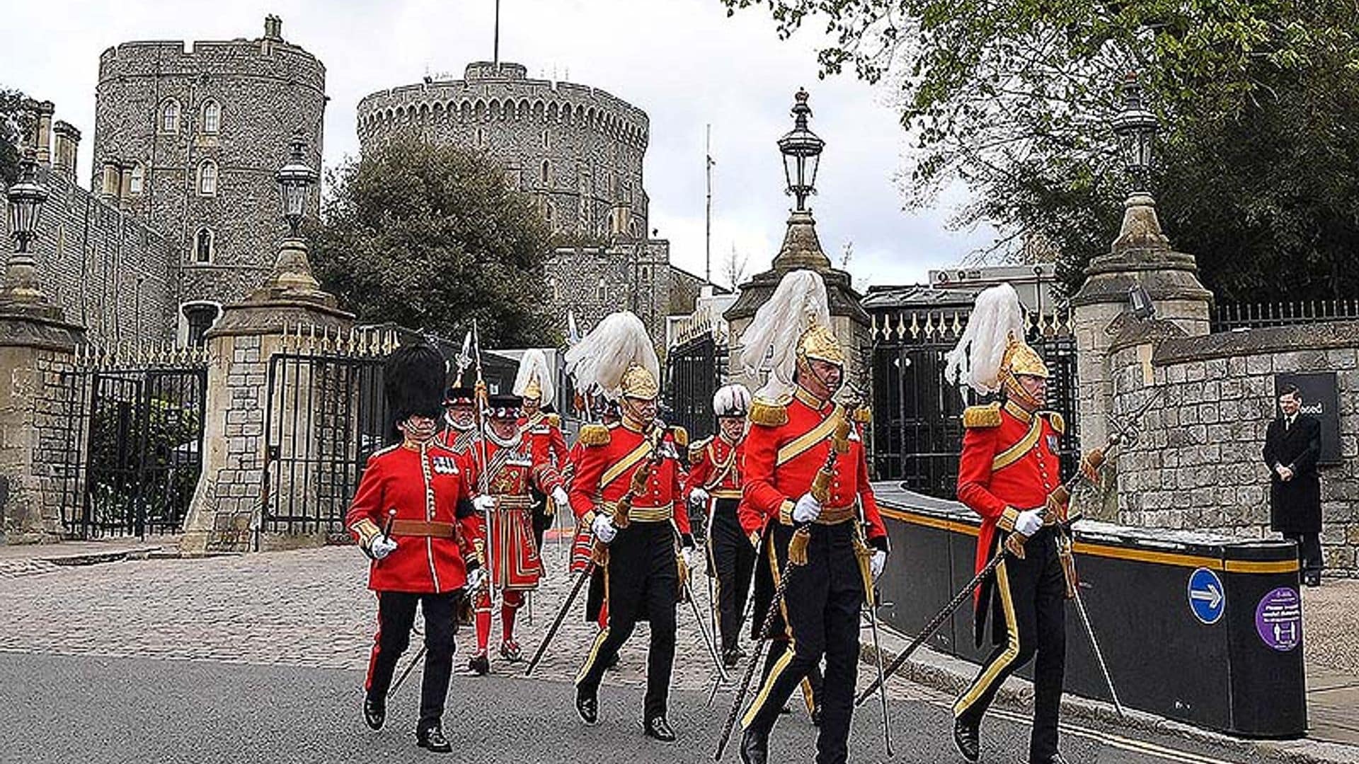 Ensayos y máxima expectación en Windsor ante el funeral del duque de Edimburgo