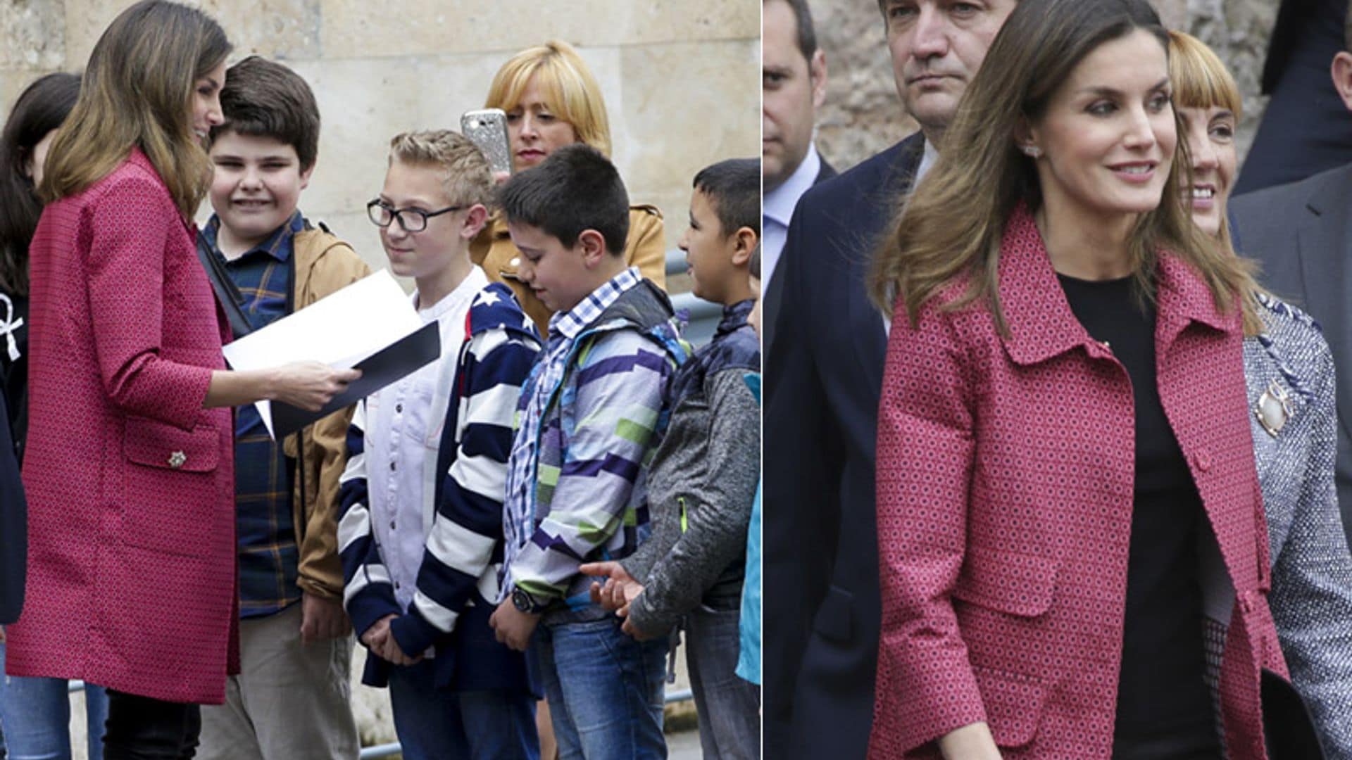 La reina Letizia fiel a su cita con el periodismo