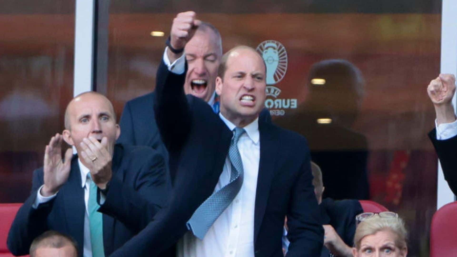 El príncipe William celebra el pase de Inglaterra a la final de la Eurocopa: '¡Qué belleza!'