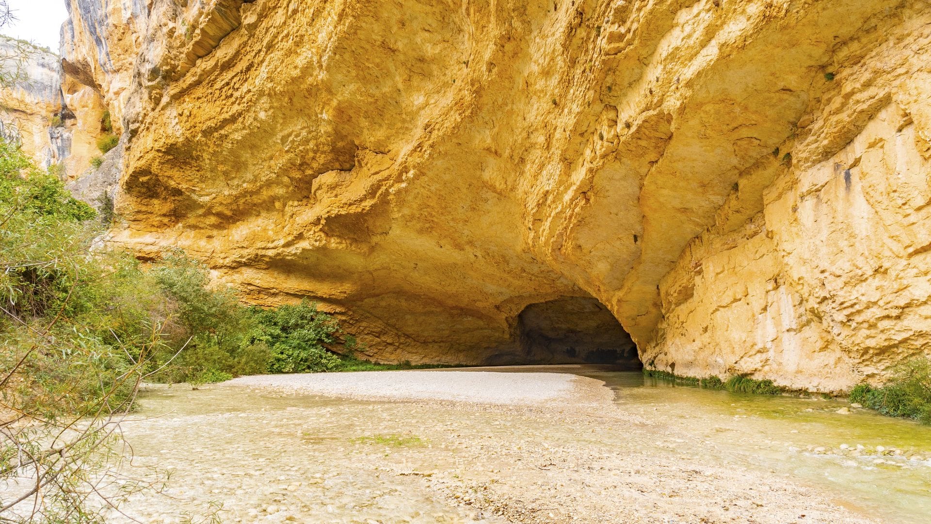 Pasarelas del río Vero, Sierra de Guara, Alquézar, Huesca