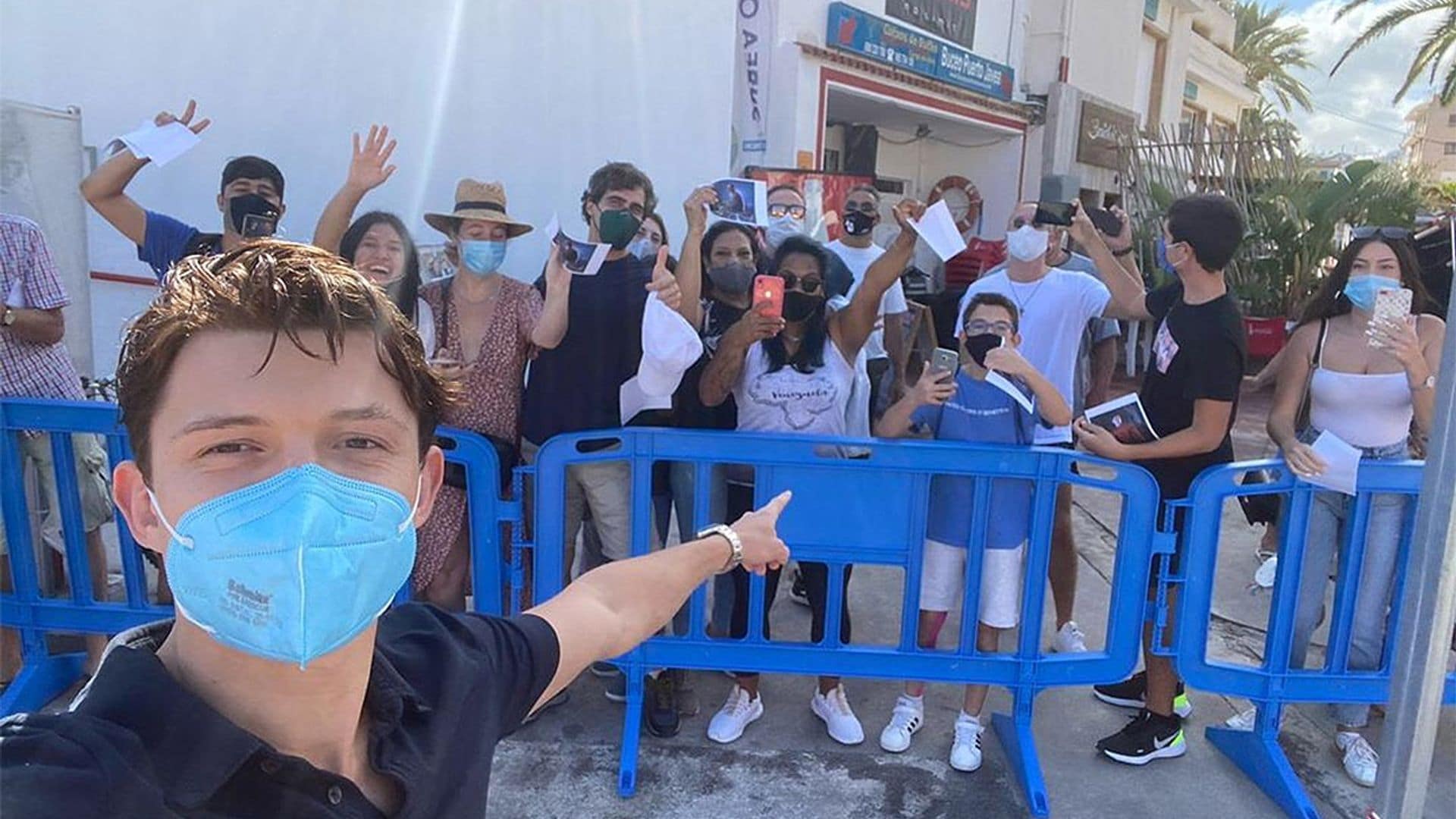 Tom Holland revoluciona Jávea (Alicante) durante el rodaje de su nueva película