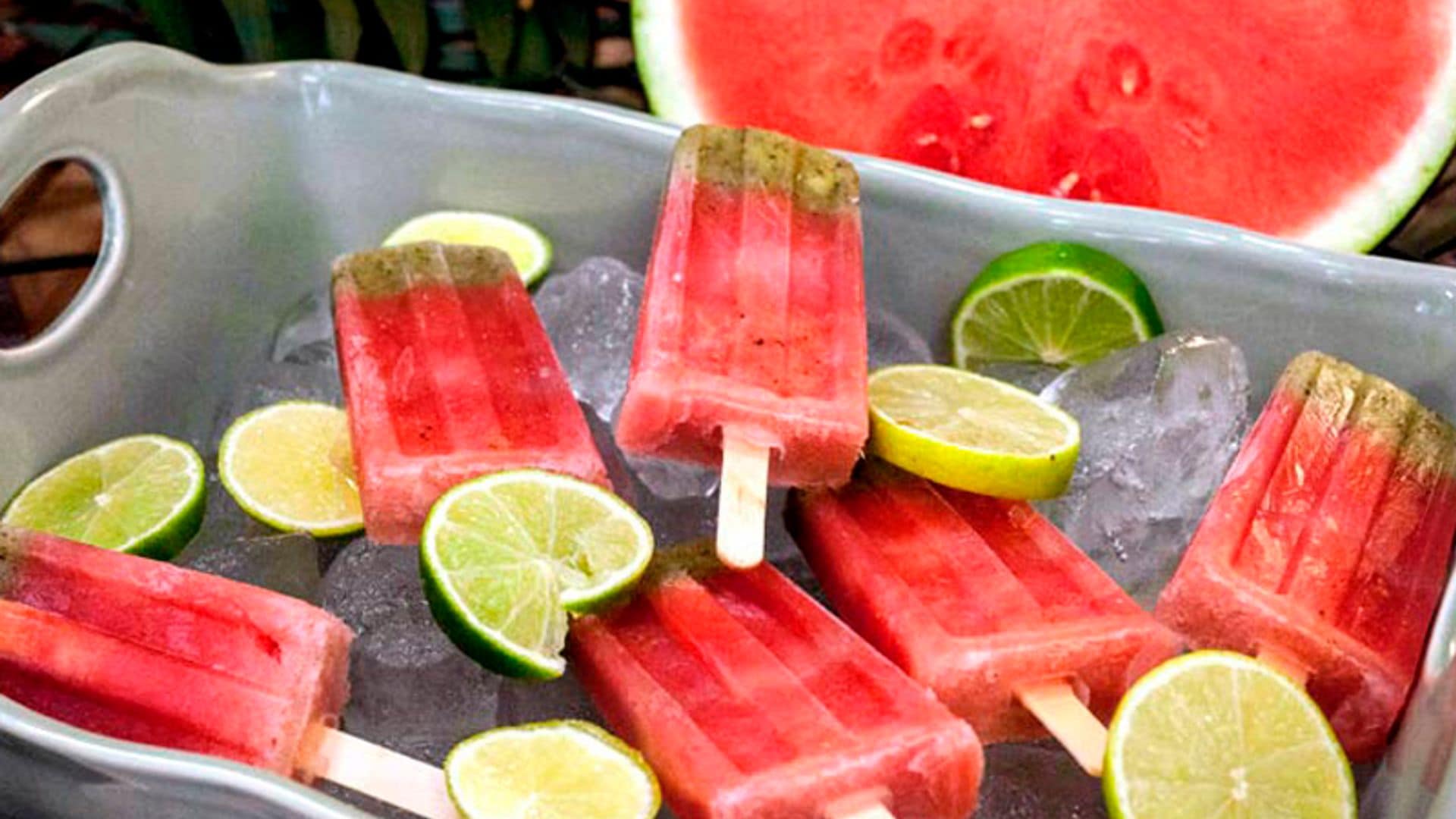 recetas polos hielo frutas sandia kiwi