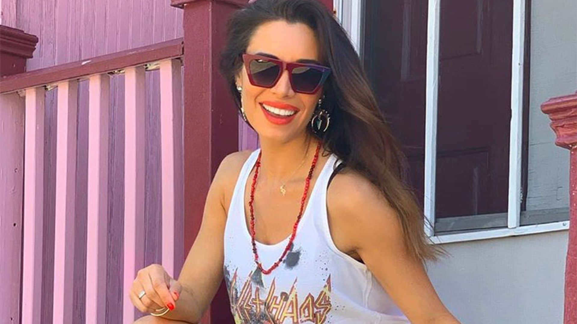 Lara Álvarez y Pilar Rubio: el duelo de estilo más cañero con camiseta roquera