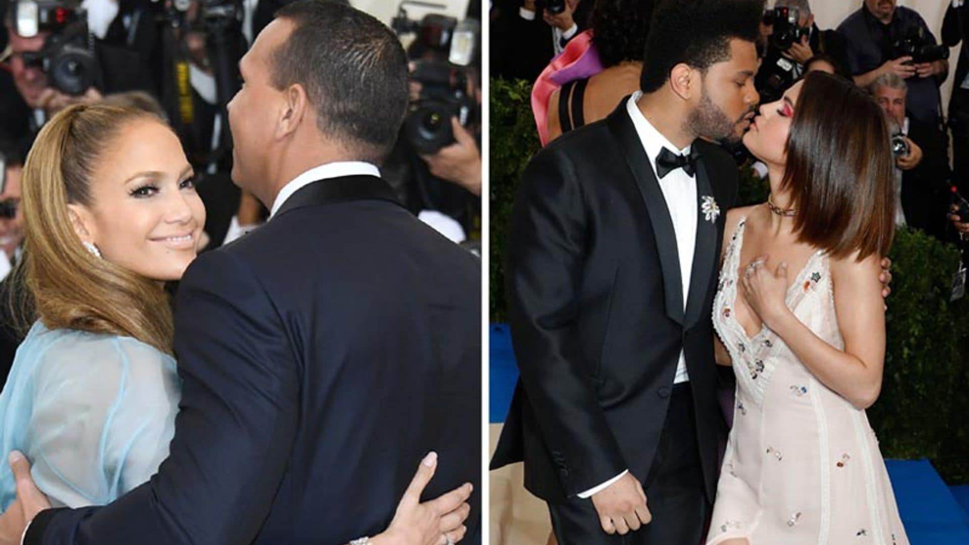 Selena Gomez y The Weeknd, Jennifer Lopez y Alex Rodriguez... A la Gala MET, mejor en pareja