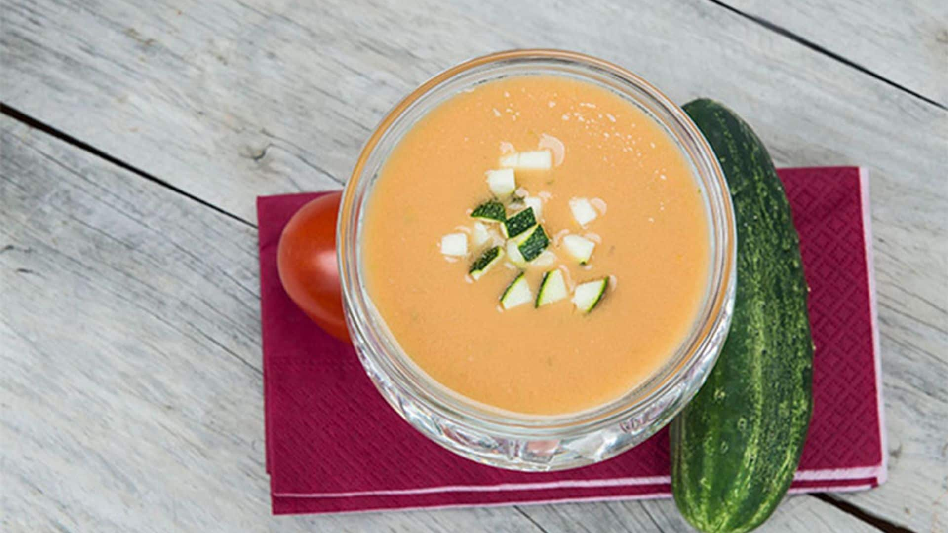 Salmorejo con pepino