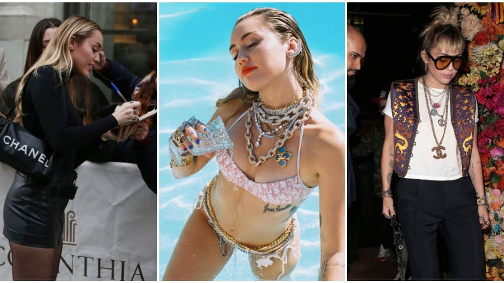 Miley Cyrus, fanática de la moda ¡y la logomanía!