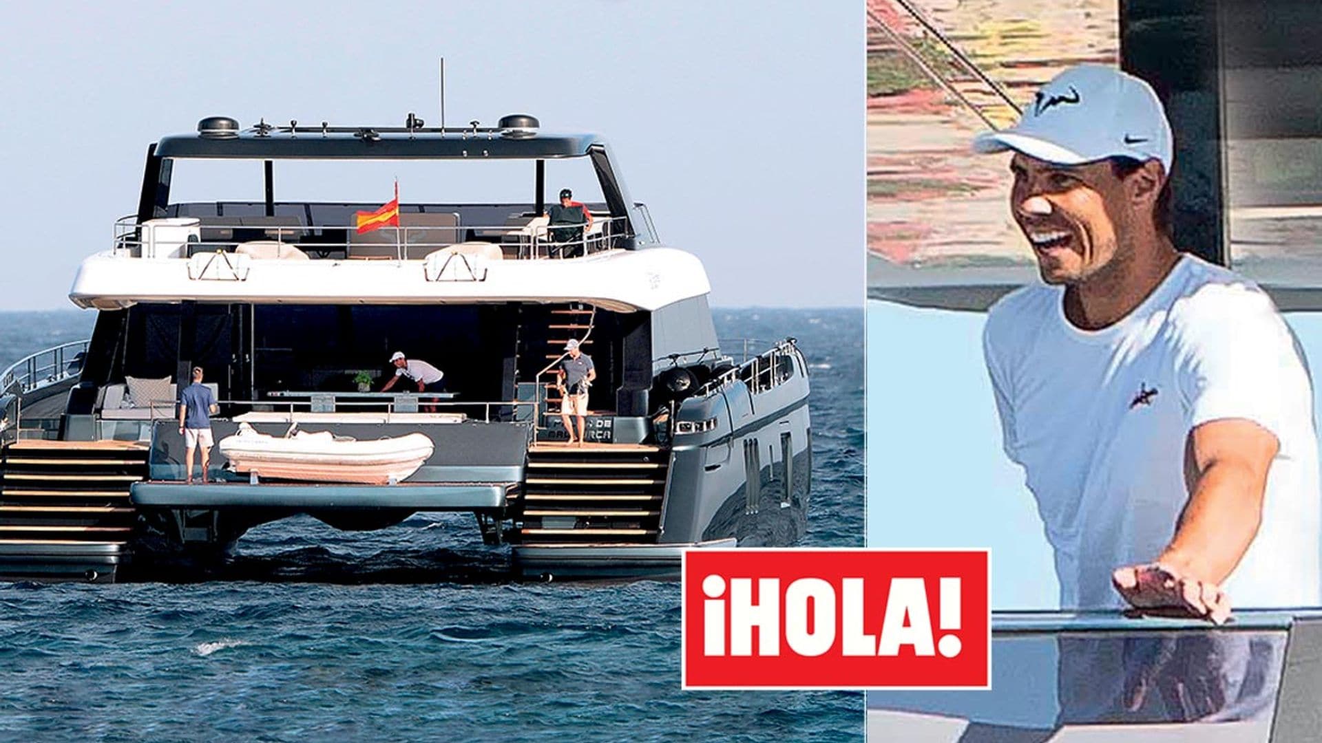 En ¡HOLA!, Rafa Nadal estrena junto a Mery su fabuloso catamarán