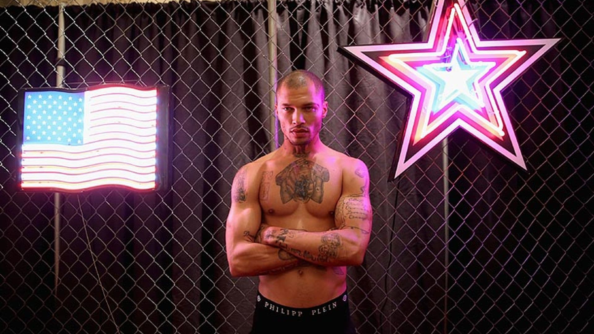 Jeremy Meeks, el (ex) preso más 'sexy' del mundo, luce tatuajes y músculos en Nueva York