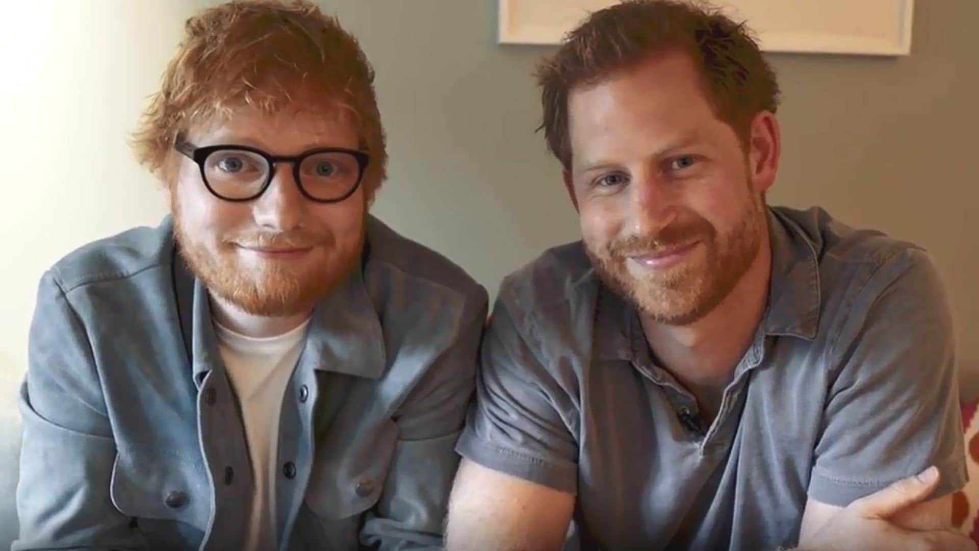 ¿Un club de 'pelirrojos unidos'? Esto es lo que tramaban el príncipe Harry y Ed Sheeran