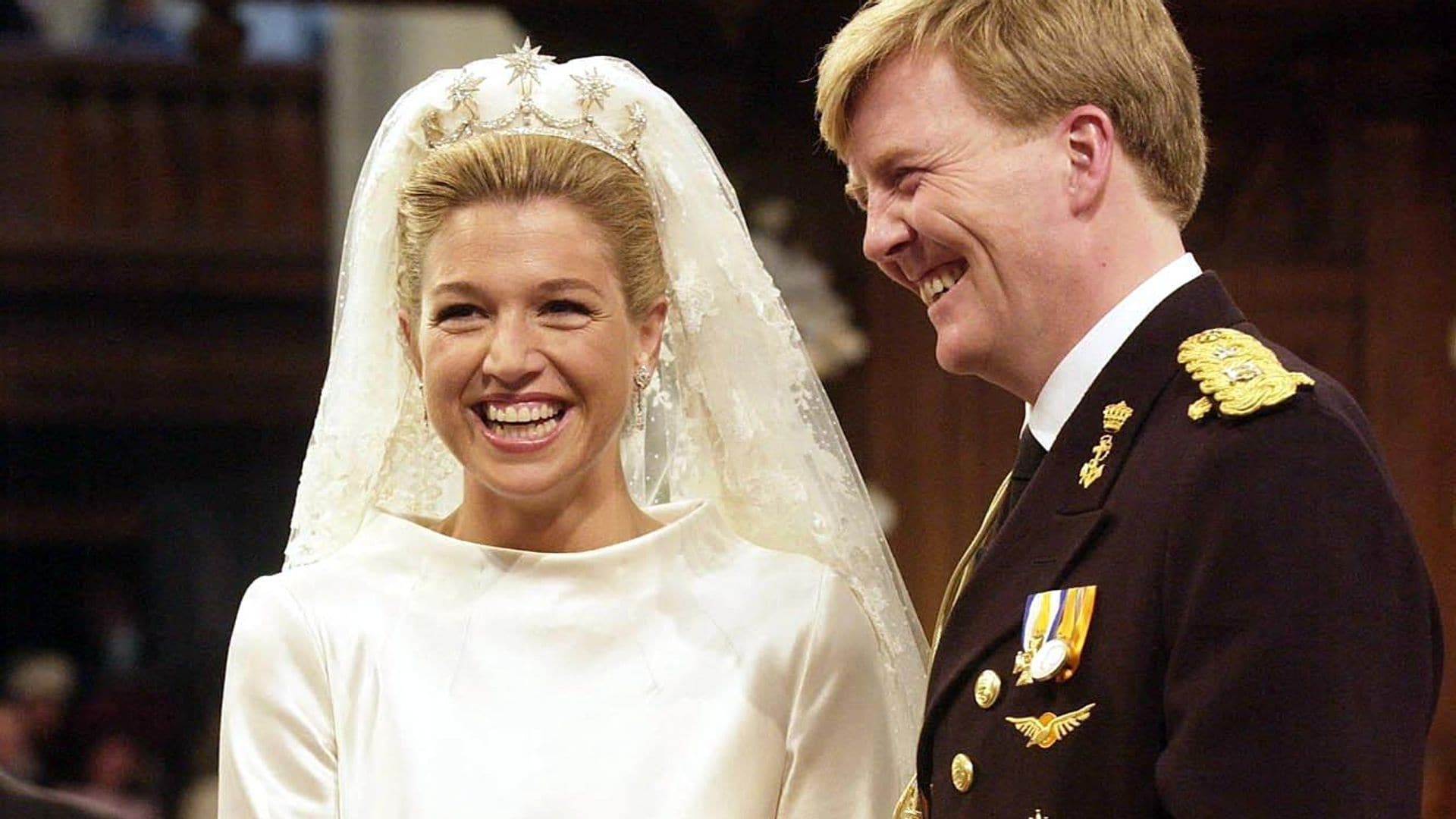 Máxima de Países Bajos celebra su aniversario: recordamos su icónico vestido de novia