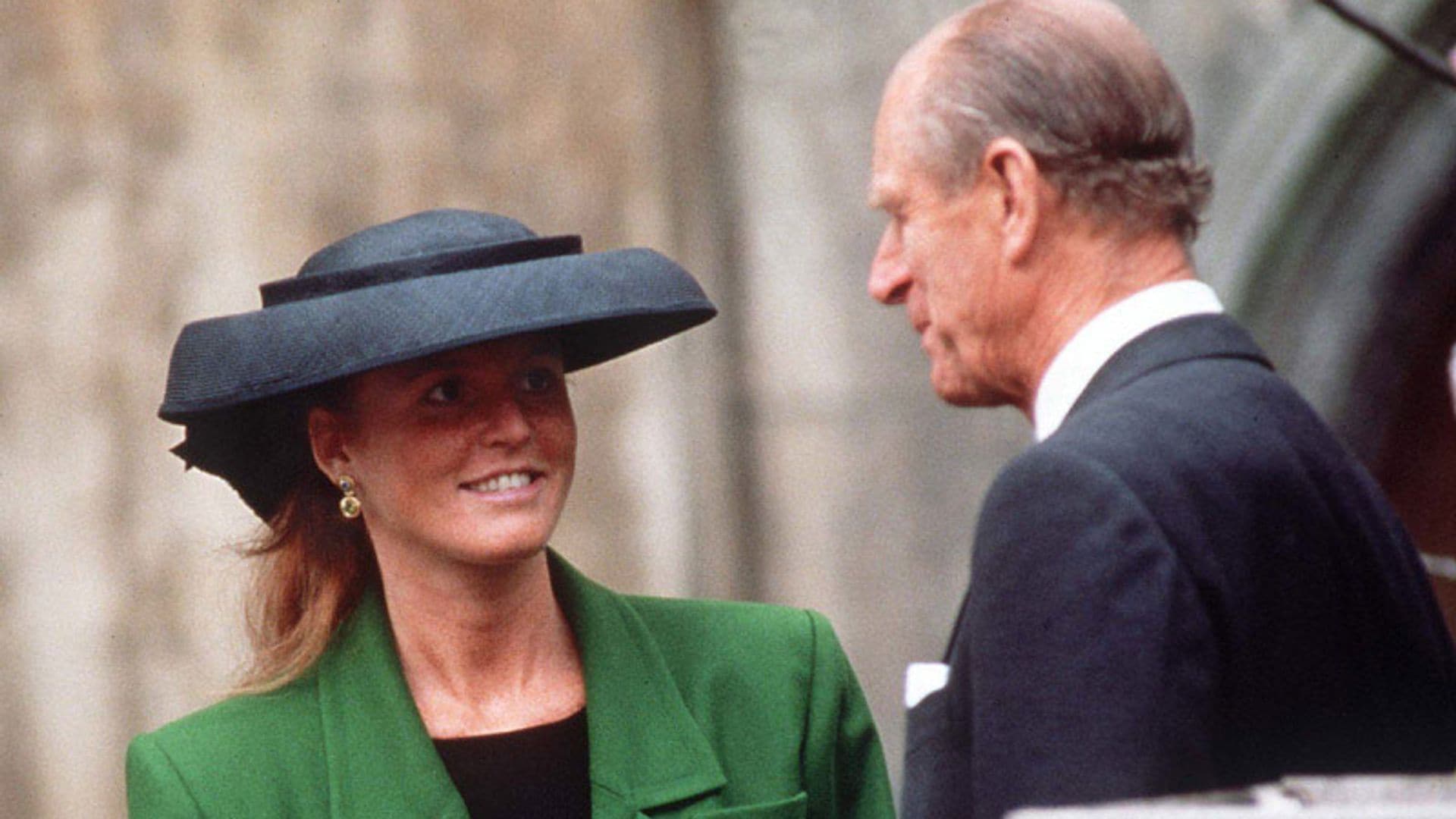 El duque de Edimburgo y Sarah Ferguson entierran el hacha de guerra para la boda de Eugenia de York