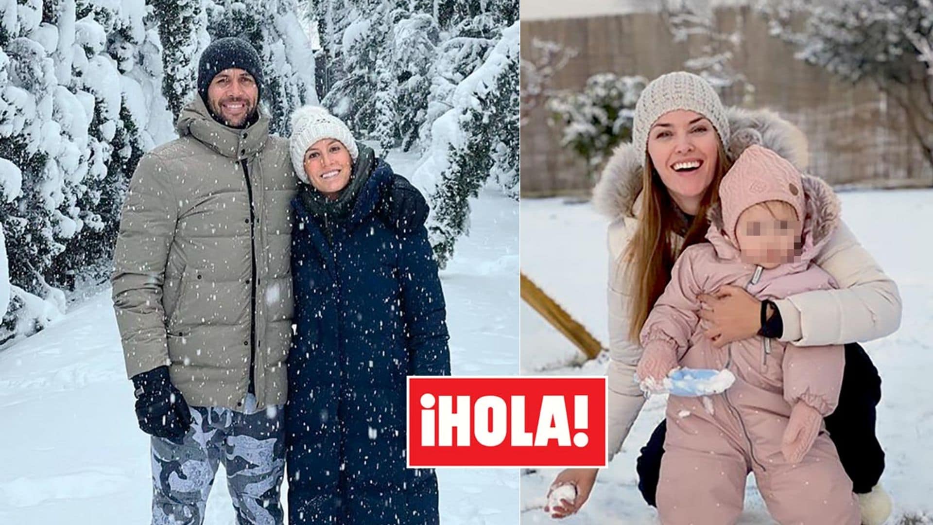 En ¡HOLA!, diversión, estilo, familia y amor en la nieve: las mejores imágenes de una histórica nevada