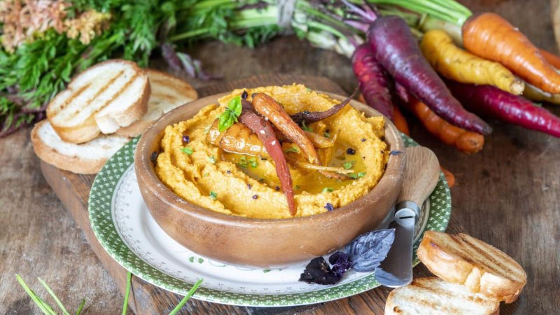 Hummus de zanahoria