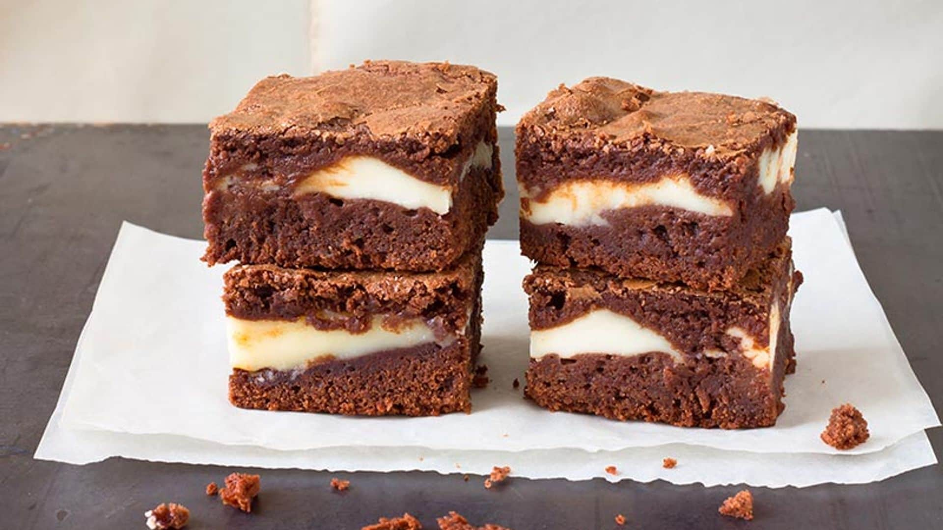 'Brownie' de mascarpone y café