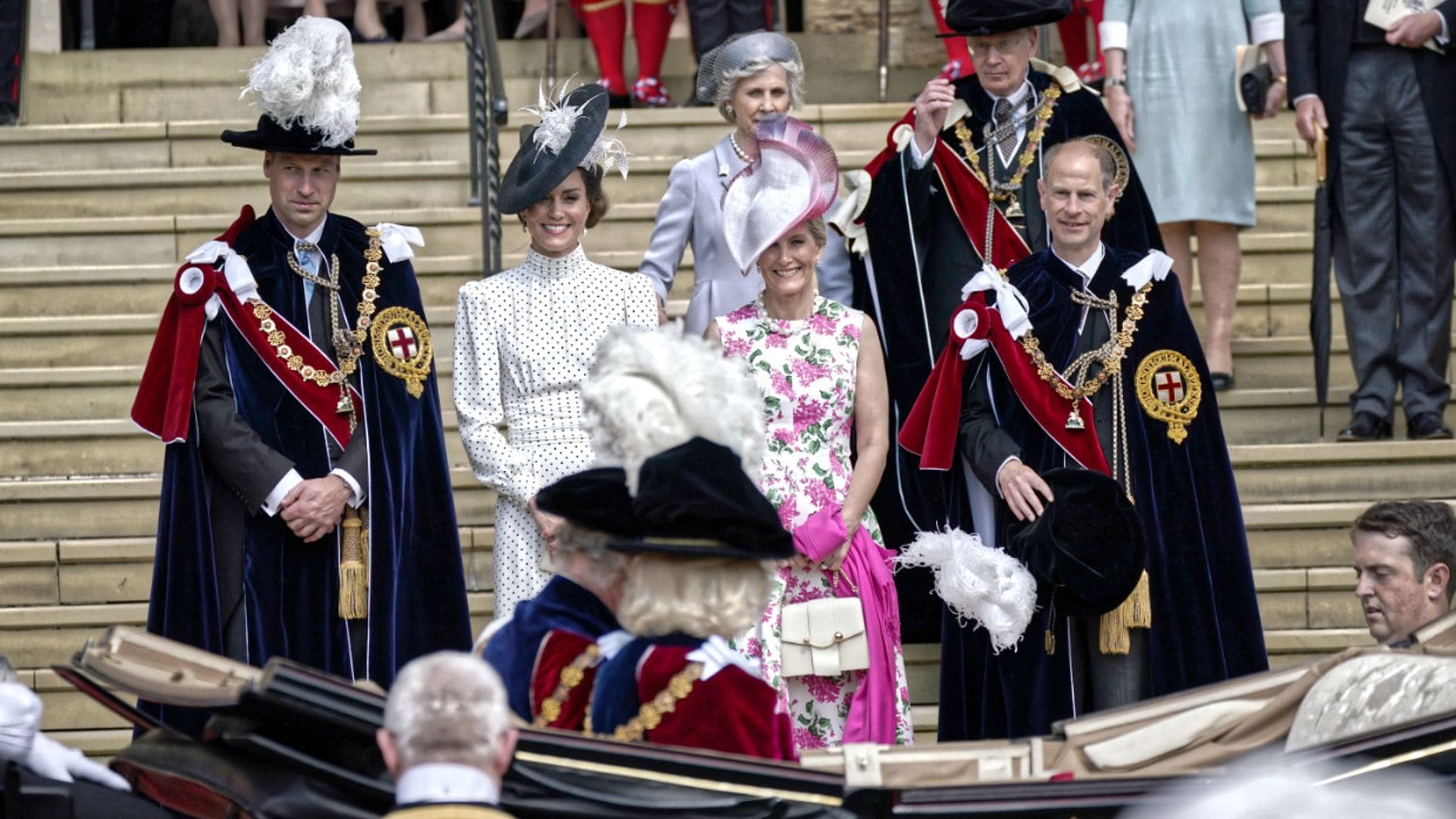 Emoción y orgullo en el primer desfile de la Orden de la Jarretera con Carlos III y Camilla como Reyes