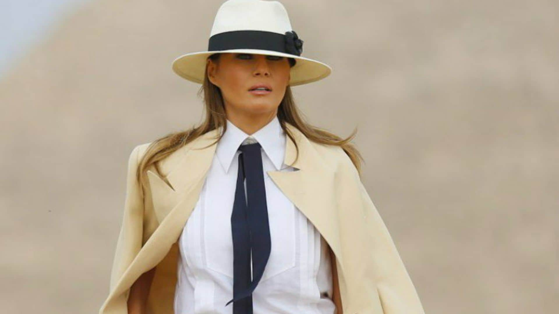 Melania Trump, de primera dama a modelo de una improvisada sesión de fotos