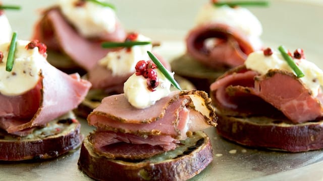 canape pastrami