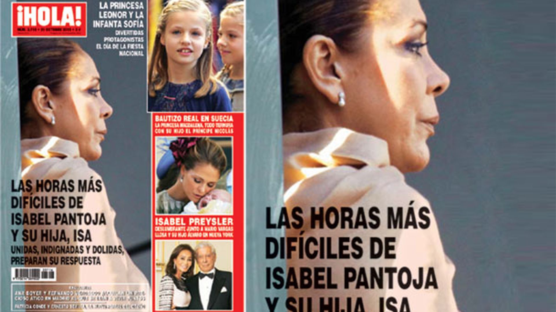 En ¡HOLA! Las horas más difíciles de Isabel Pantoja y su hija, Isa