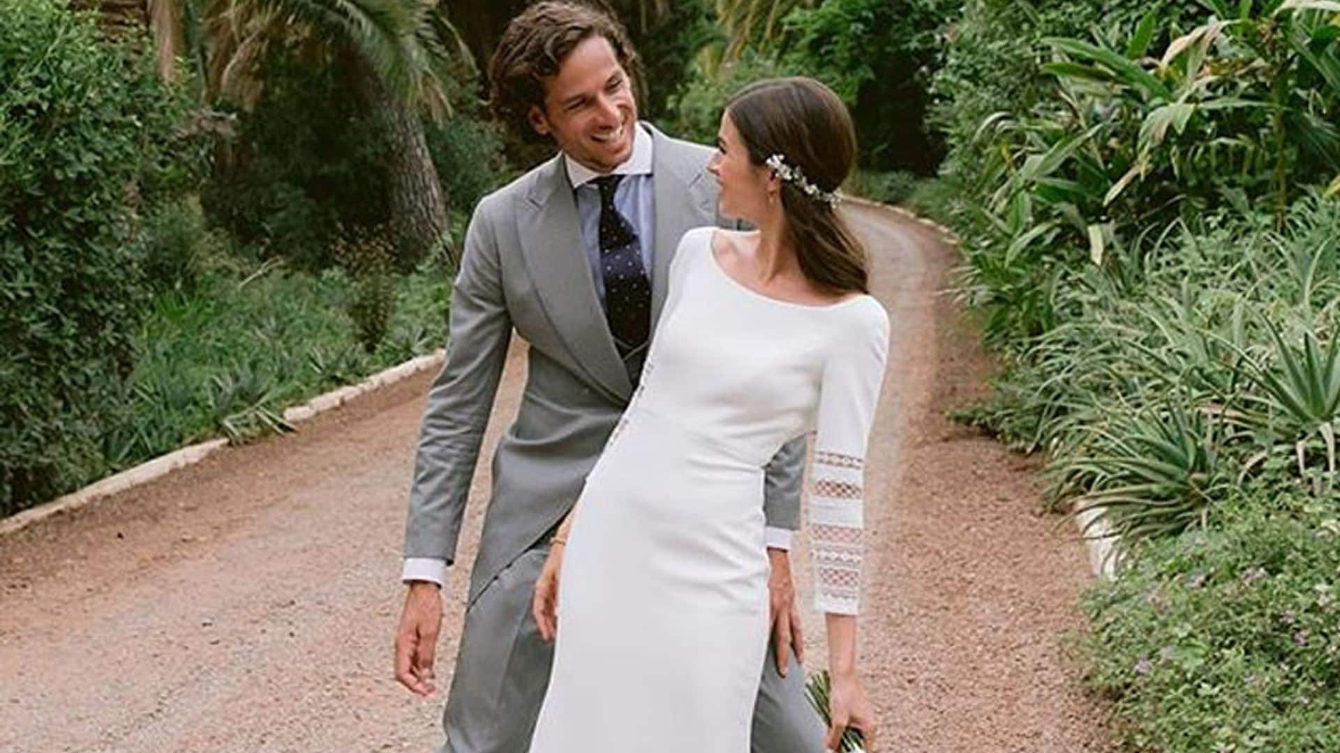 Todos los detalles del vestido de novia de Sandra Gago en su boda con Feliciano López