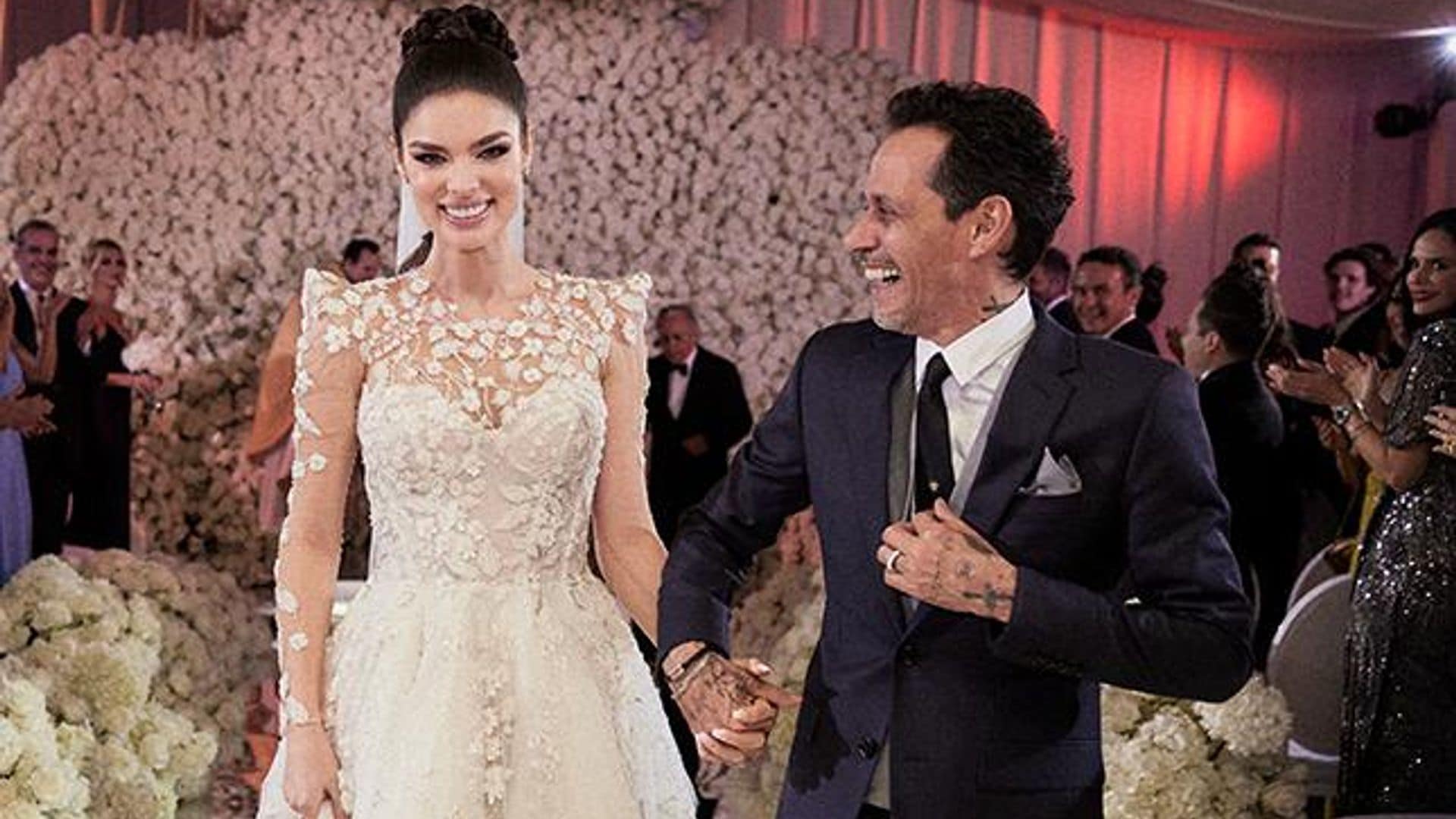 Nadia Ferreira, la esposa más enamorada en el show de Marc Anthony, tras su gran boda