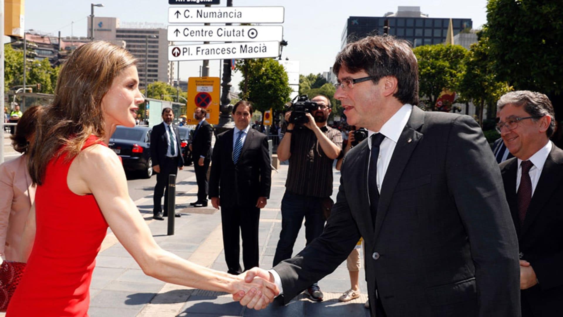 Doña Letizia, la Reina de rojo