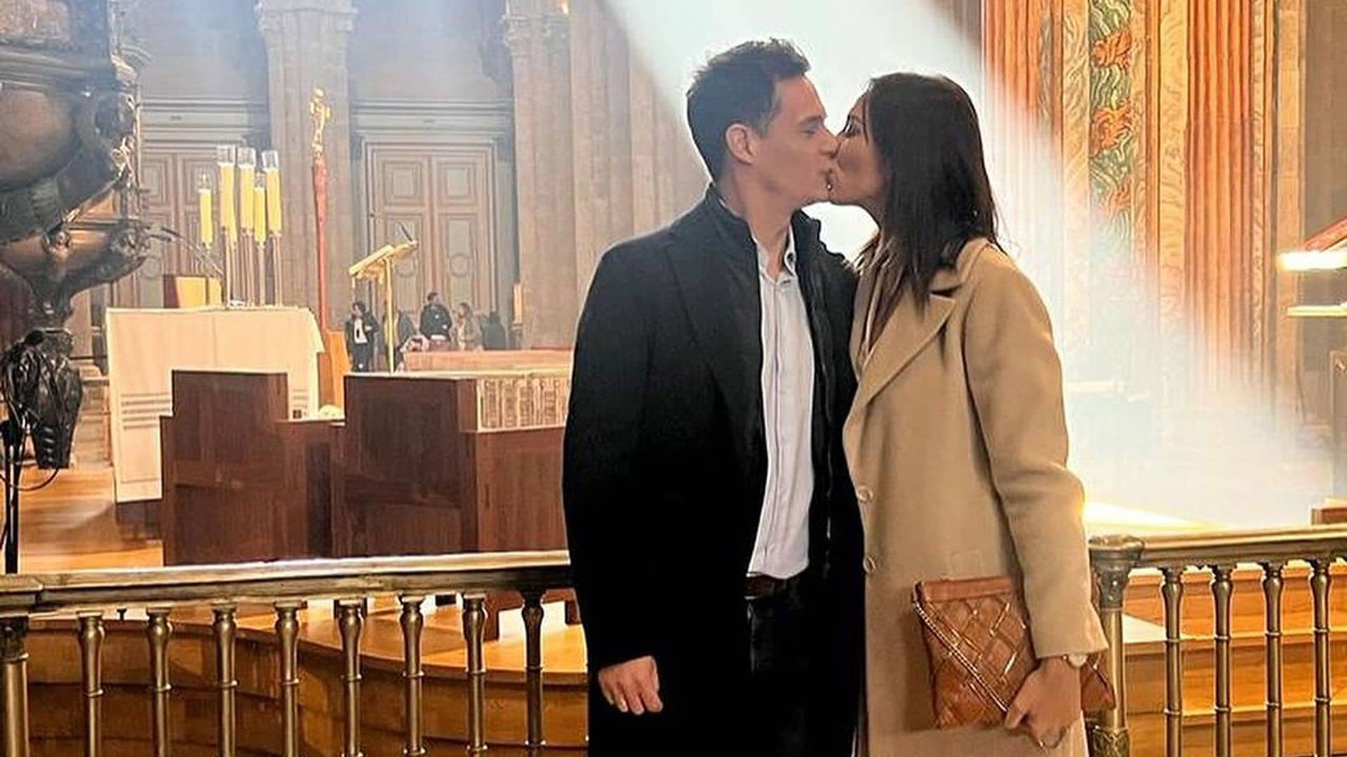 Patricia Pardo, anfitriona de Christian Gálvez en Santiago cuando celebran su primer aniversario